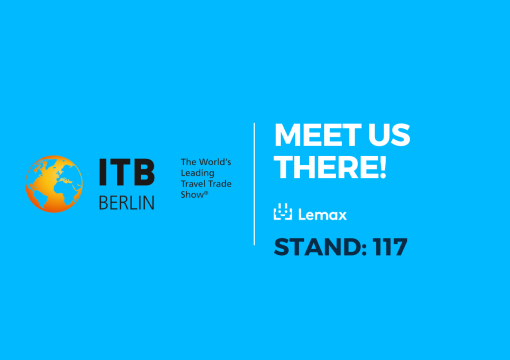 banner meet lemax at itb berlin 2023 at stand 117